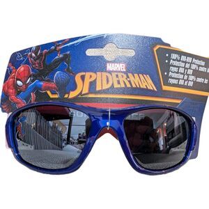 Kids Sunglasses Spiderman Character Summer 100% UV Sun Protection Tinted Blue